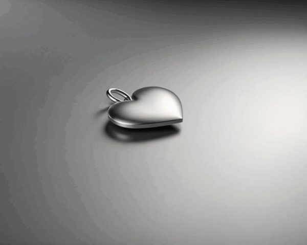 Metal Heart Keychain
